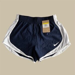 Nike Womens Dri Fit Running Shorts Navy Size Small Built In Liner NWT